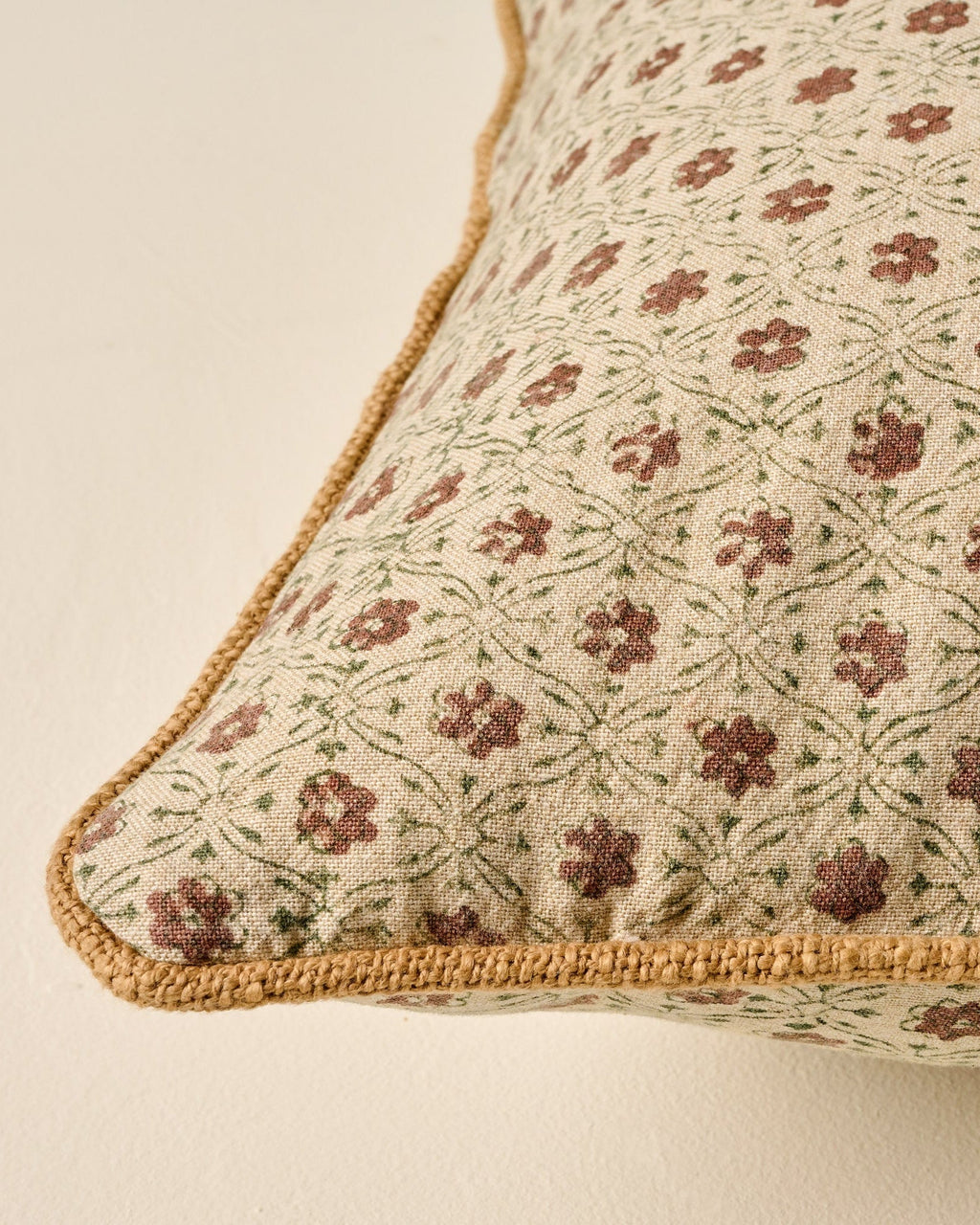 Mavelle Thea Clay Block Print Large Lumbar Pillow throw pillow