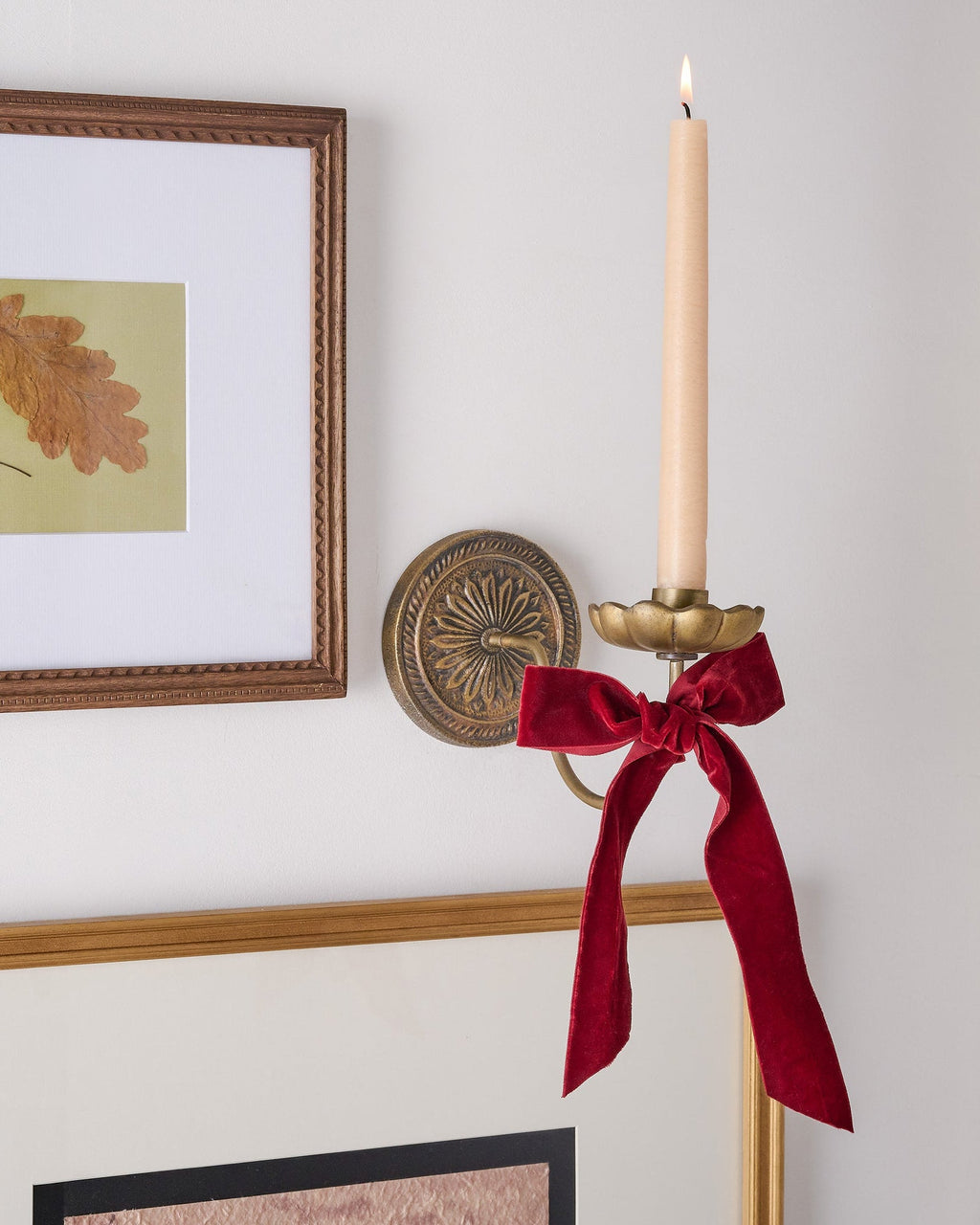 Mavelle Anna Antiqued Brass Wall Sconce wall sconce - Styled in Room