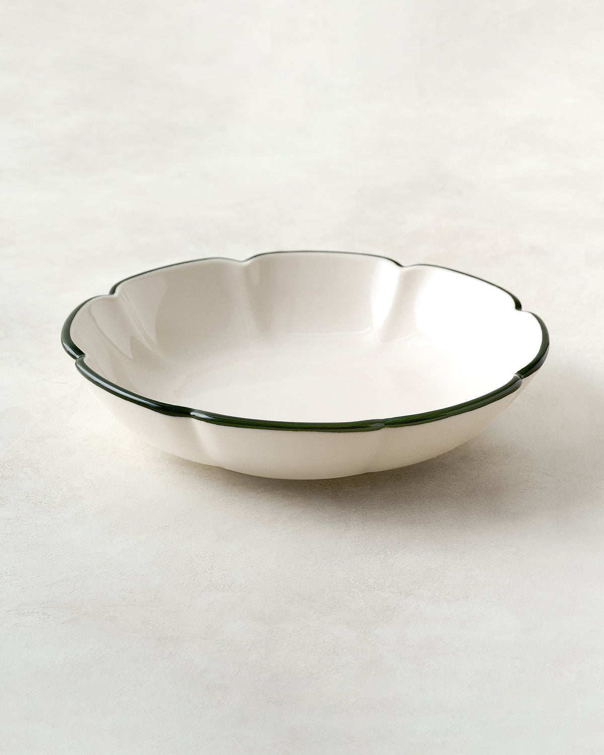 Mavelle Green Luna Scalloped Pasta Bowl bowl - Detail View