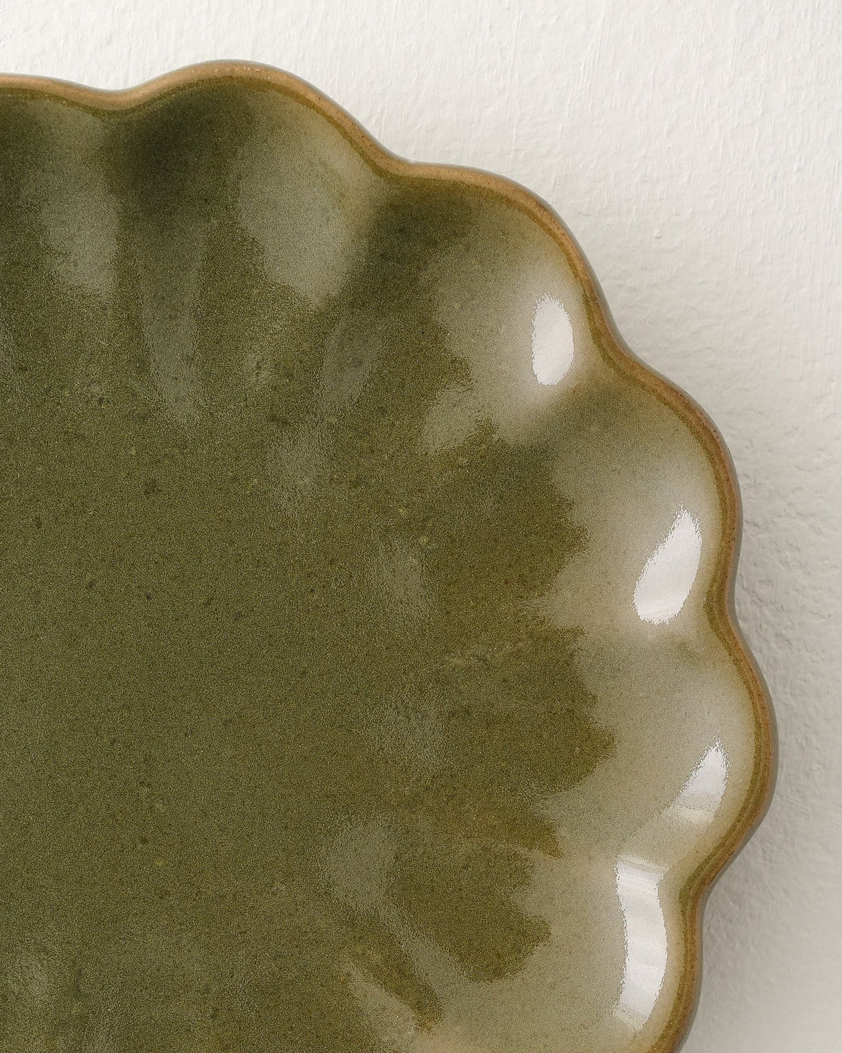 Mavelle Sage Scalloped Edge Coaster Set of Four coaster set - Styled in Room