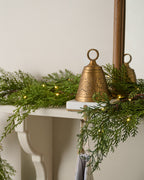 Mavelle Real Touch Cedar Mix Pre-Lit Garland - 72" wreath - Detail View
