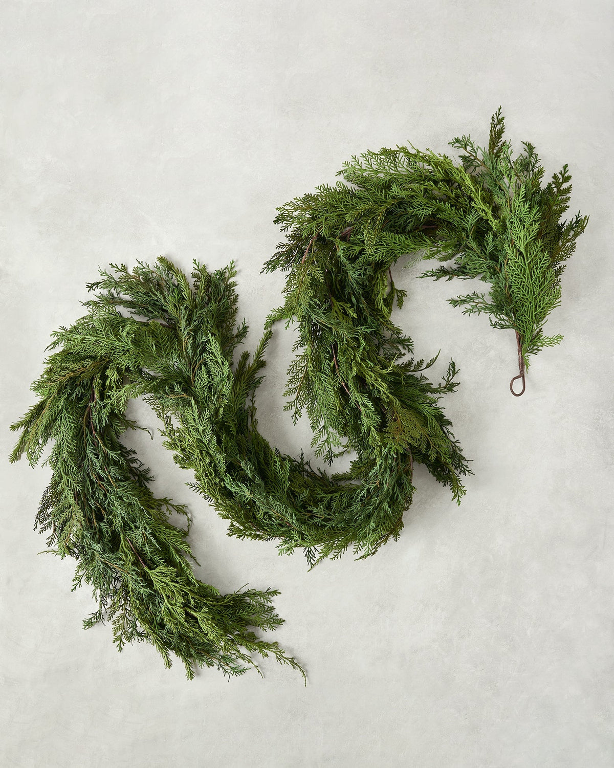 Mavelle Real Touch Cedar Mix Oversized Garland - 100" wreath