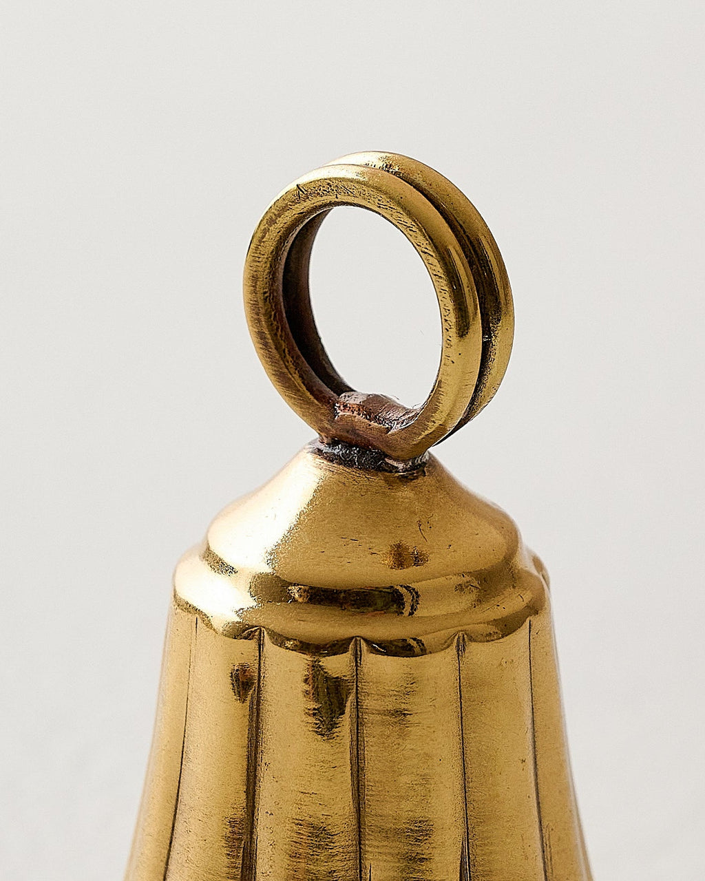 Mavelle Brass Bell Place Card Holder decorative accent - Styled in Room