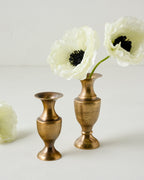 Mavelle Callin Etched Brass Bud Vase vase - Detail View