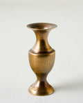 Mavelle Callin Etched Brass Bud Vase vase