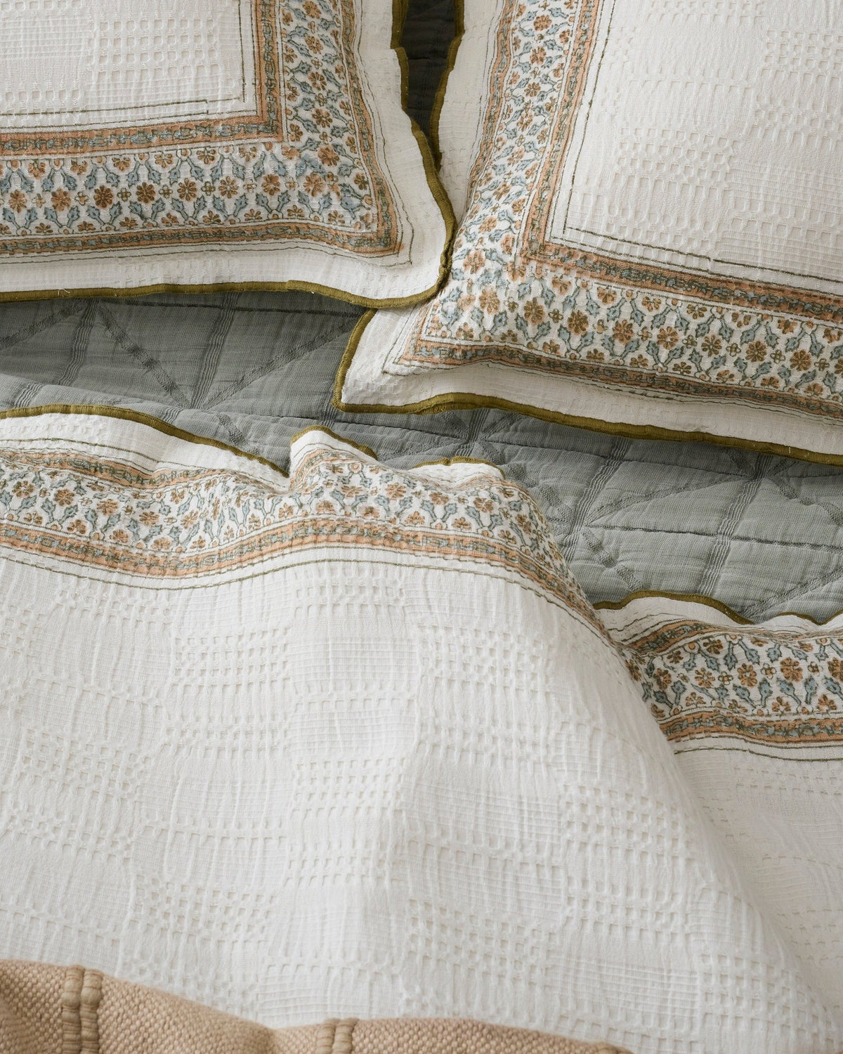 Mavelle Clemence Block Print Duvet Cover duvet cover - Detail View