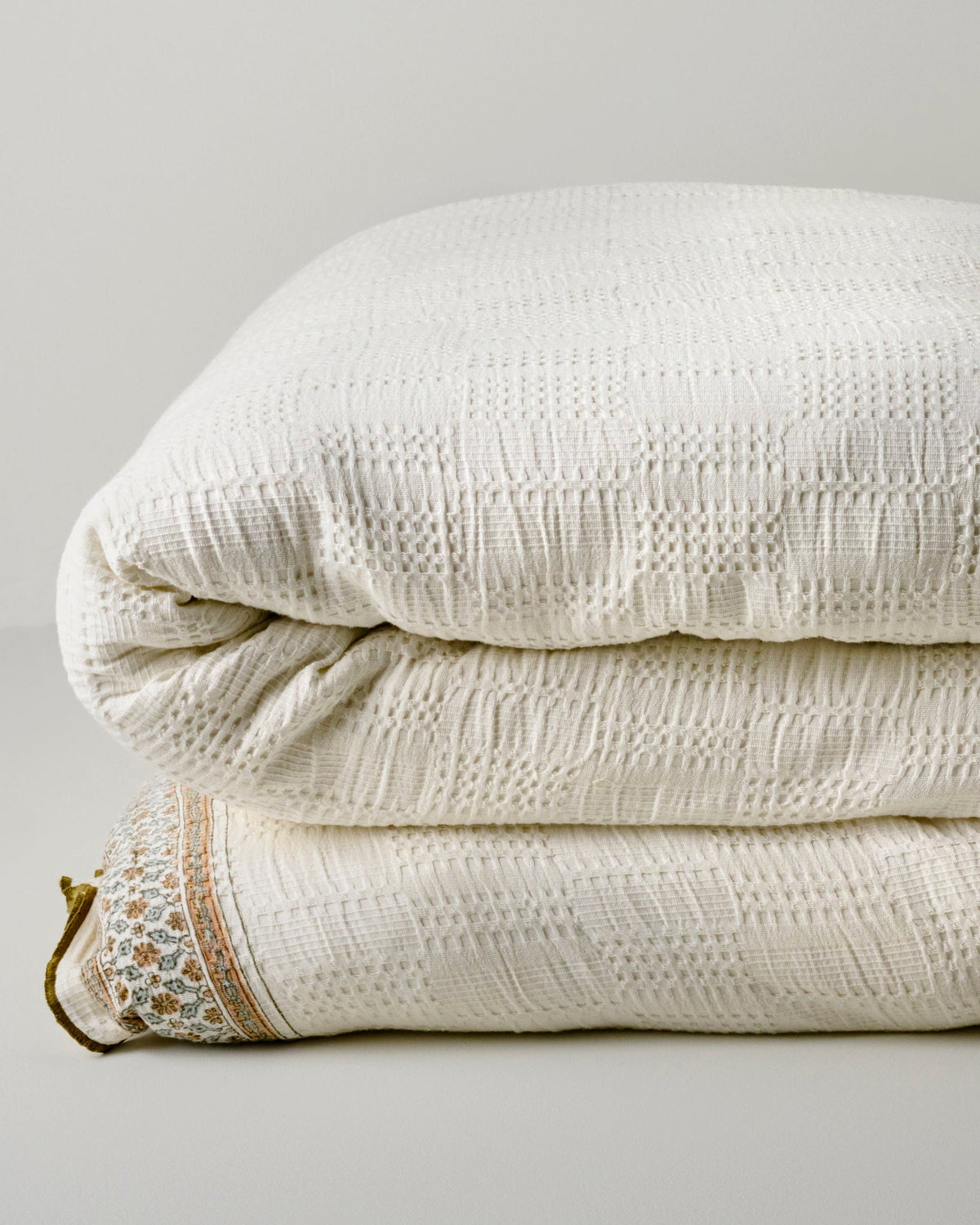 Mavelle Clemence Block Print Duvet Cover duvet cover - Styled in Room