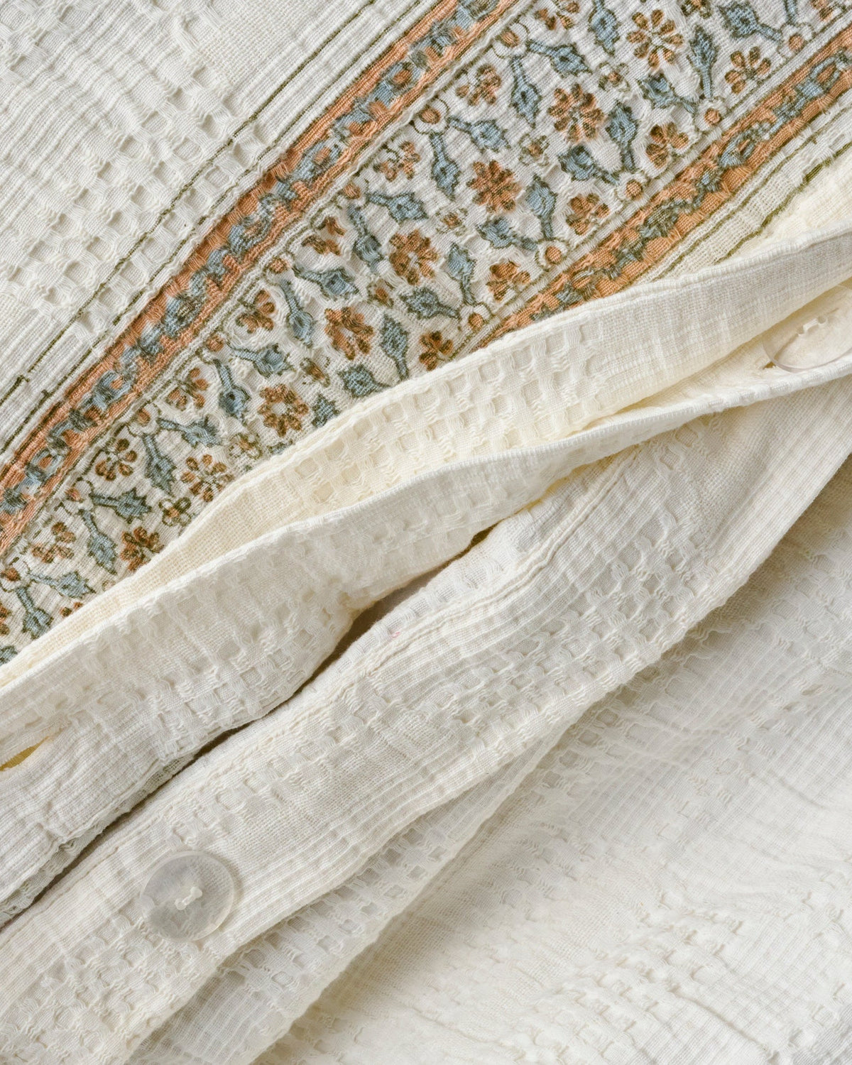Mavelle Clemence Block Print Duvet Cover duvet cover - Close-Up