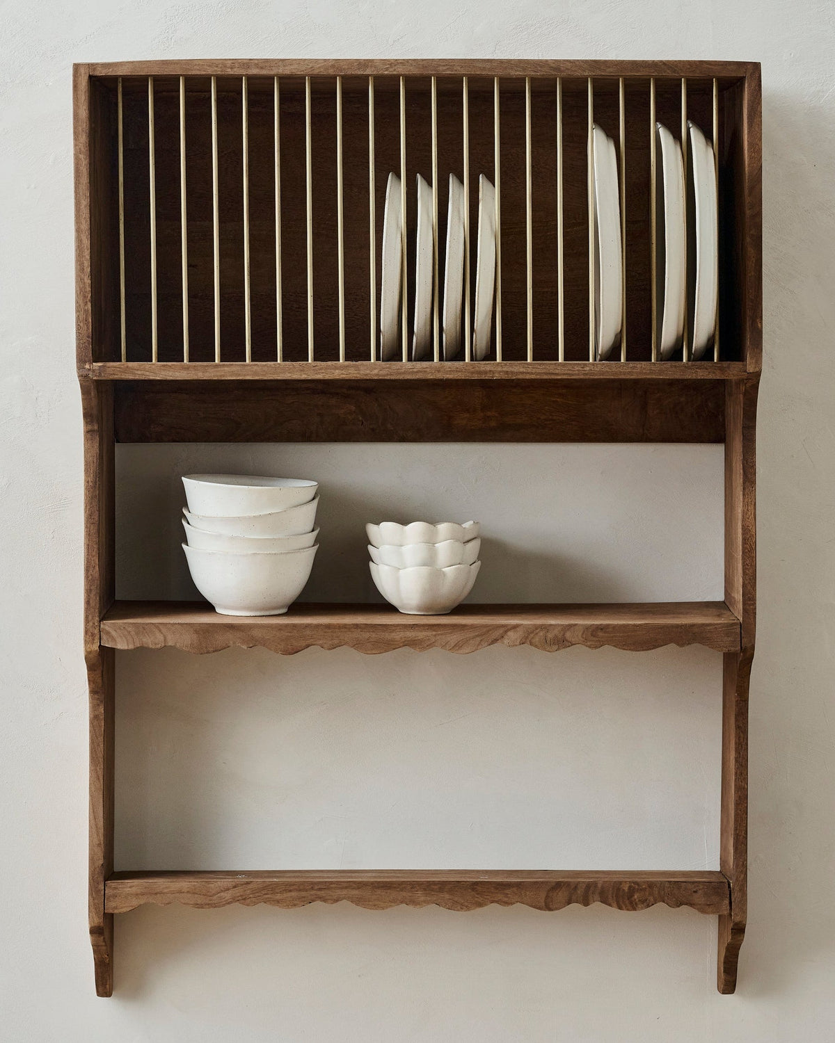 Mavelle Quinn Wooden Dish Cabinet storage cabinet - Styled in Room