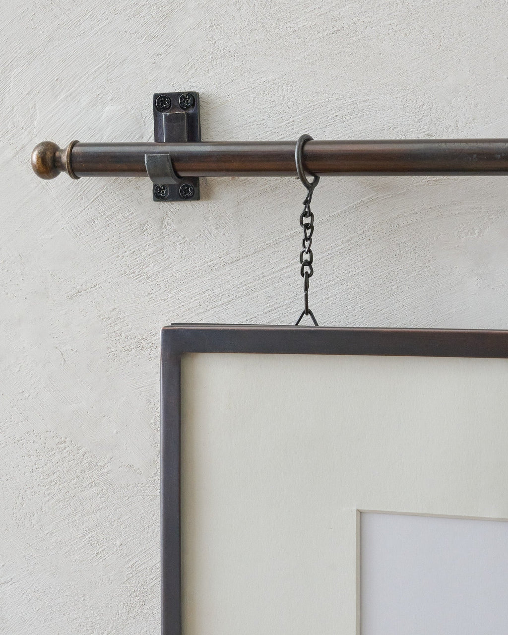 Mavelle Colleen Antique Bronze Rail Double Picture Frame picture frame - Styled in Room