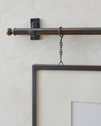 Mavelle Colleen Antique Bronze Rail Double Picture Frame picture frame - Styled in Room
