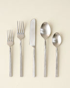 Mavelle Silver Flatware Set of Five flatware set - Detail View