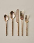 Mavelle Copper Flatware Set of Five flatware set - Detail View