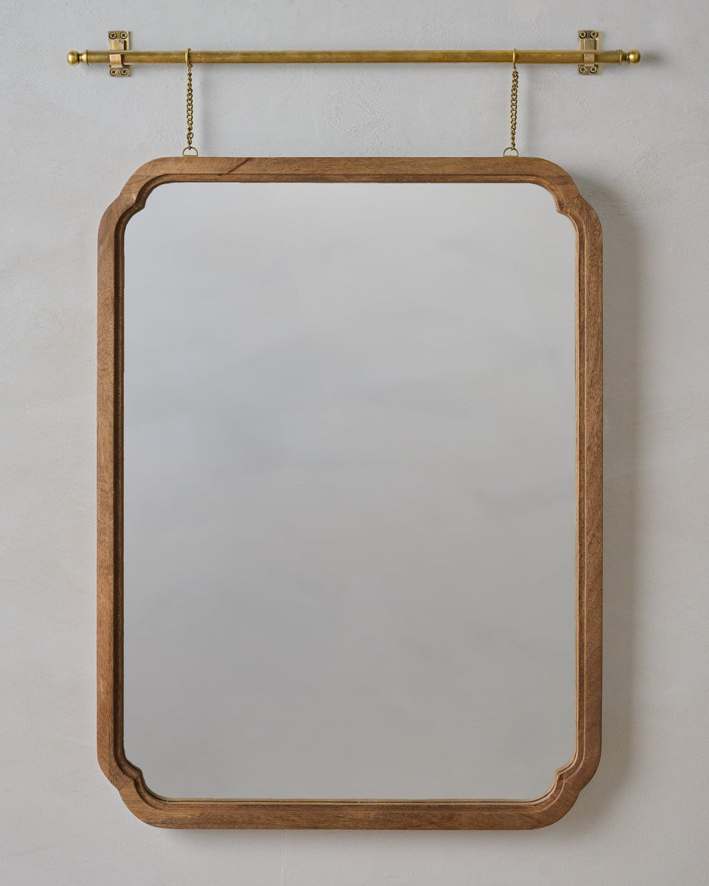 Mavelle Colleen Wood Framed Wall Mirror mirror - Detail View