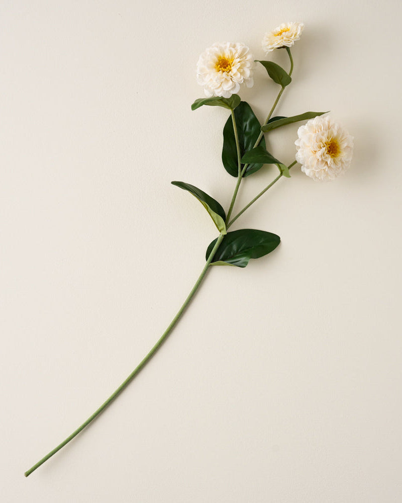 Mavelle Real Touch Zinnia Stem faux floral stem - View 8