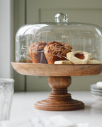 Mavelle Eliane Etched Glass Cake Stand cake stand - Close-Up
