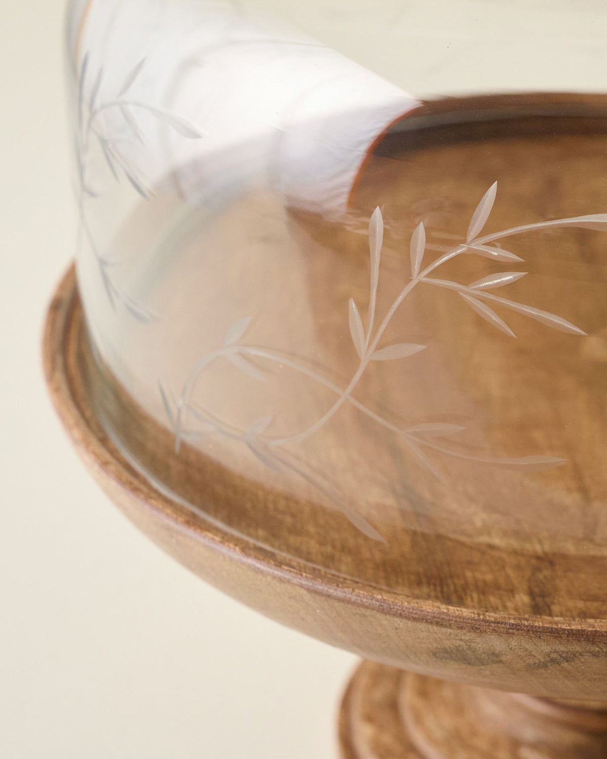 Mavelle Eliane Etched Glass Cake Stand cake stand