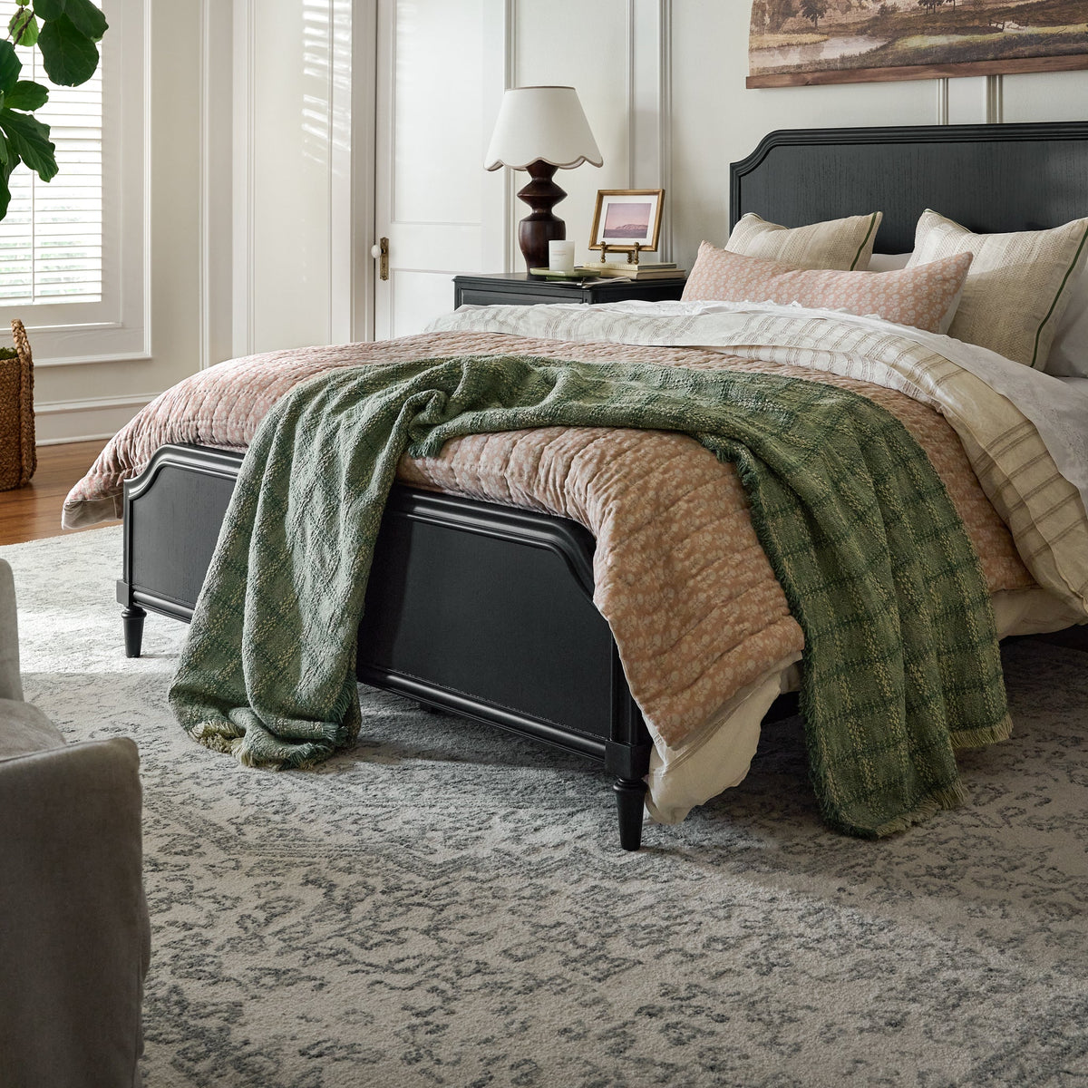 Mavelle Woven Grid Coverlet quilt - Alternate View