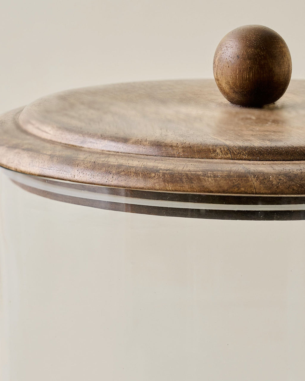 Mavelle Wood & Glass Trifle Dish serving piece - Styled in Room