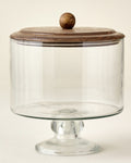 Mavelle Wood & Glass Trifle Dish serving piece
