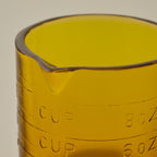 Mavelle Amber One Cup Glass Measuring Cup mug
