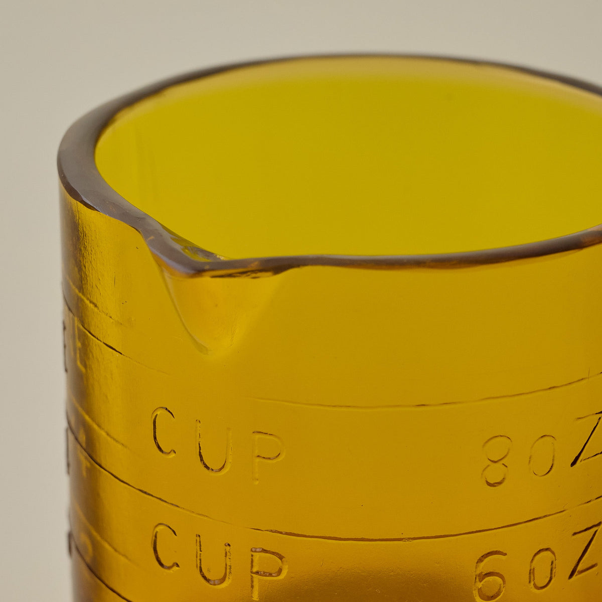 Mavelle Amber One Cup Glass Measuring Cup mug