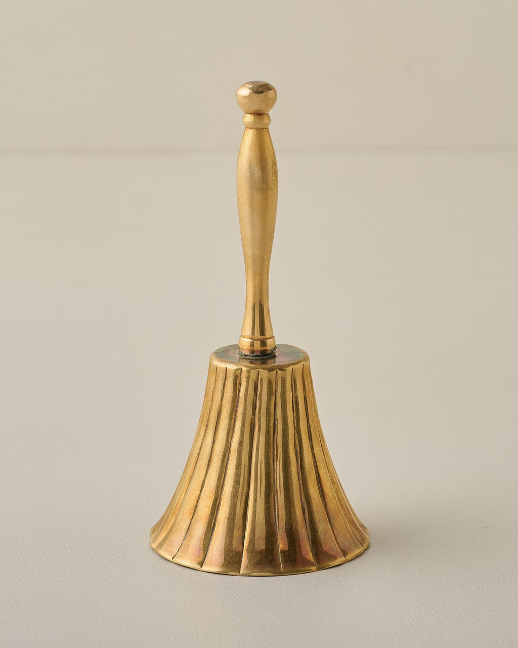 Mavelle Marie Fluted Brass Bell decorative accent