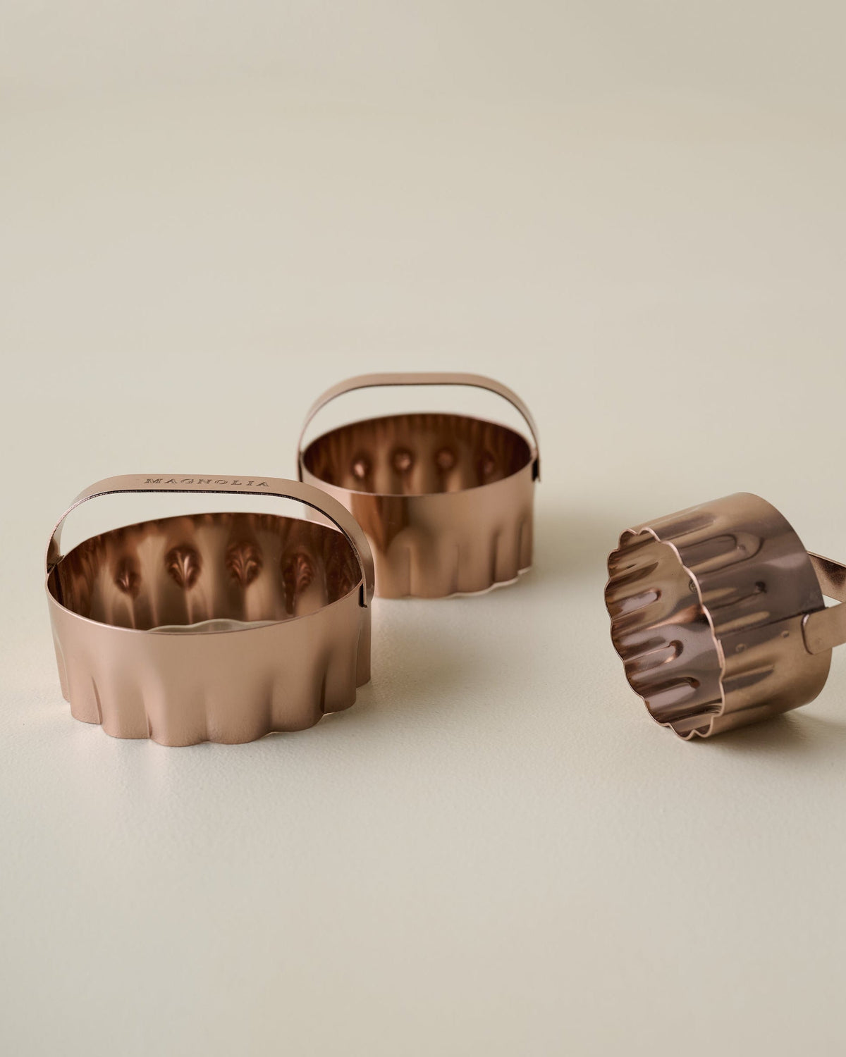 Mavelle Copper Biscuit Cutter Set kitchen tool - Detail View