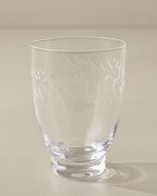 Mavelle Vintage-Inspired Etched Glass Drinkware Bundle drinking glass - Close-Up