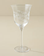 Mavelle Vintage-Inspired Etched Glass Drinkware Bundle drinking glass
