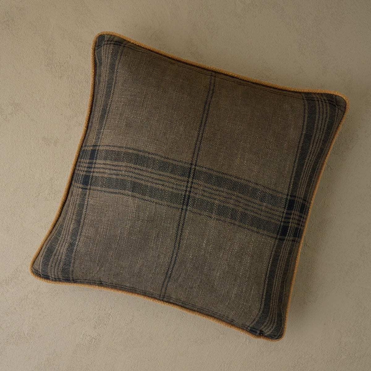 Mavelle Vintage Plaid Pillow throw pillow - Detail View