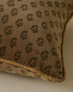 Mavelle Henry Printed Velvet Pillow throw pillow - Styled in Room