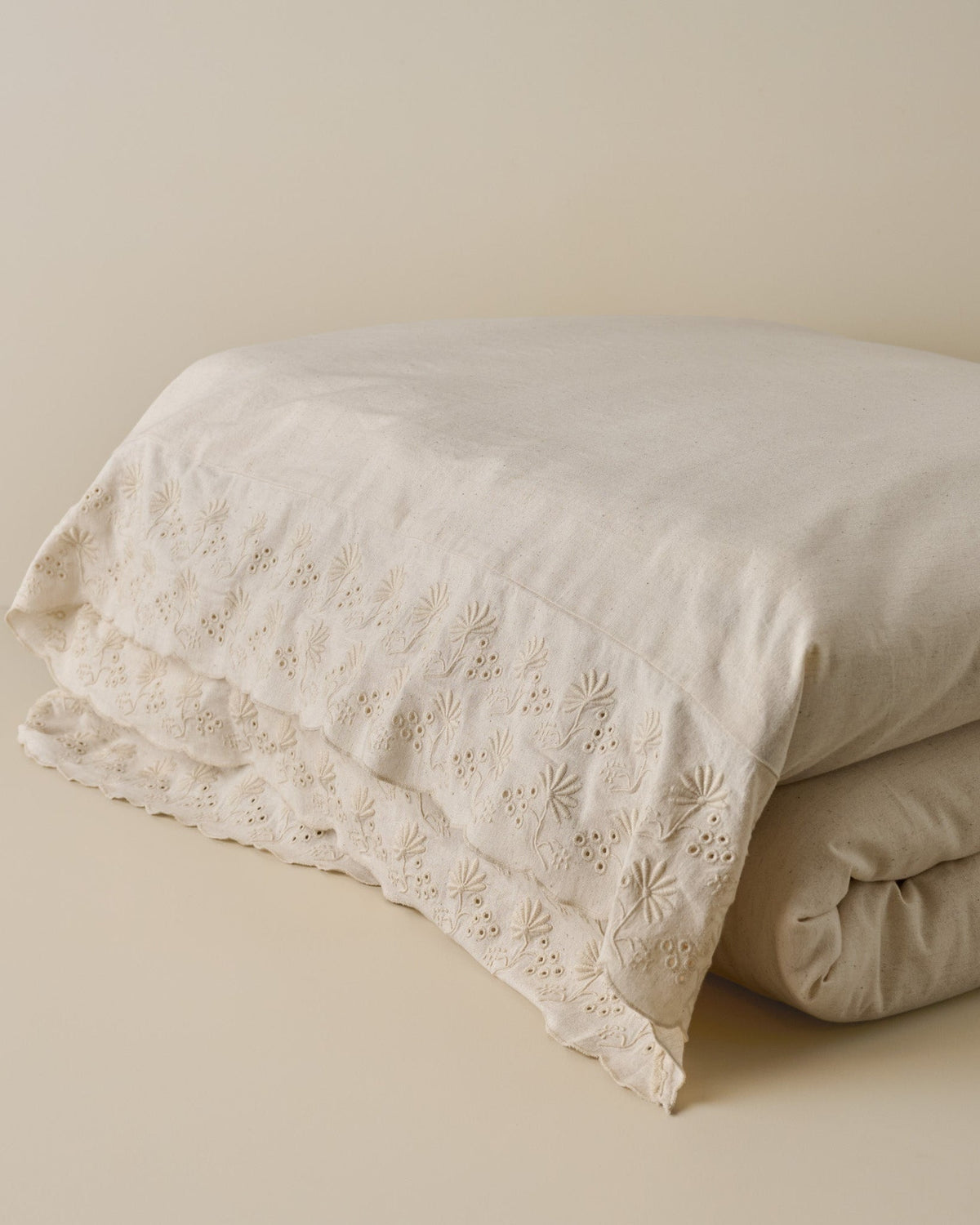 Mavelle Clara Eyelet Flange Duvet Cover duvet cover