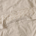 Mavelle Natural Clara Eyelet Flange Duvet & Sham Set (Queen) duvet cover