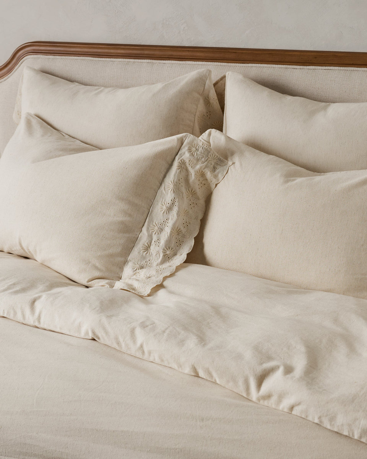 Mavelle Clara Eyelet Flange Duvet Cover duvet cover - Alternate View