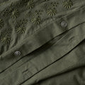 Mavelle Olive Night Clara Eyelet Flange Quilt & Sham Set (Queen) quilt