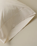 Mavelle Hudson Yarn-Dyed Pinstripe Sheet Set bedding - Close-Up