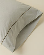 Mavelle Hudson Yarn-Dyed Pinstripe Sheet Set bedding - Styled in Room