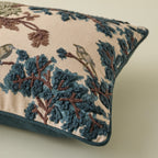 Mavelle Bennett Embroidered Lumbar Pillow throw pillow - Styled in Room