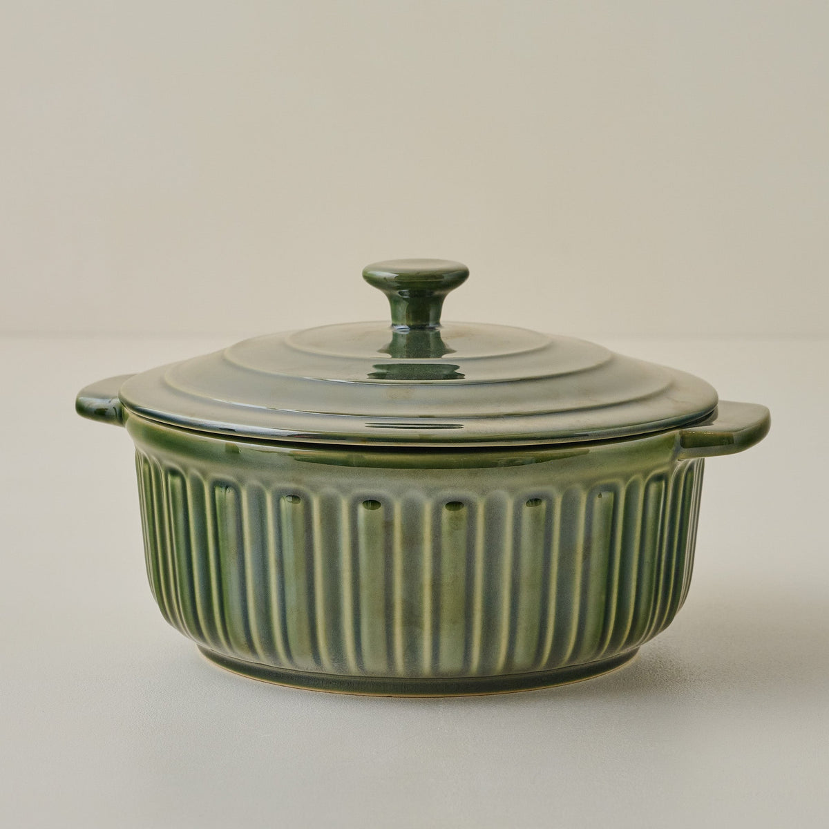Mavelle The Cottage Collection Forest Green Baking Dish with Lid baking dish