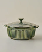 Mavelle The Cottage Collection Forest Green Baking Dish with Lid baking dish - Detail View