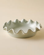 Mavelle French Grey Scalloped Pie Dish baking dish - Detail View