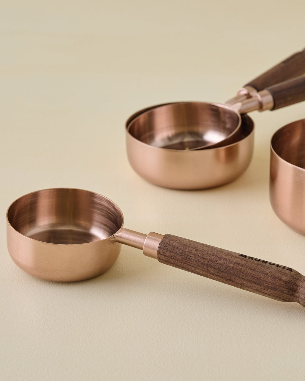 Mavelle Walnut & Copper Measuring Cups mug