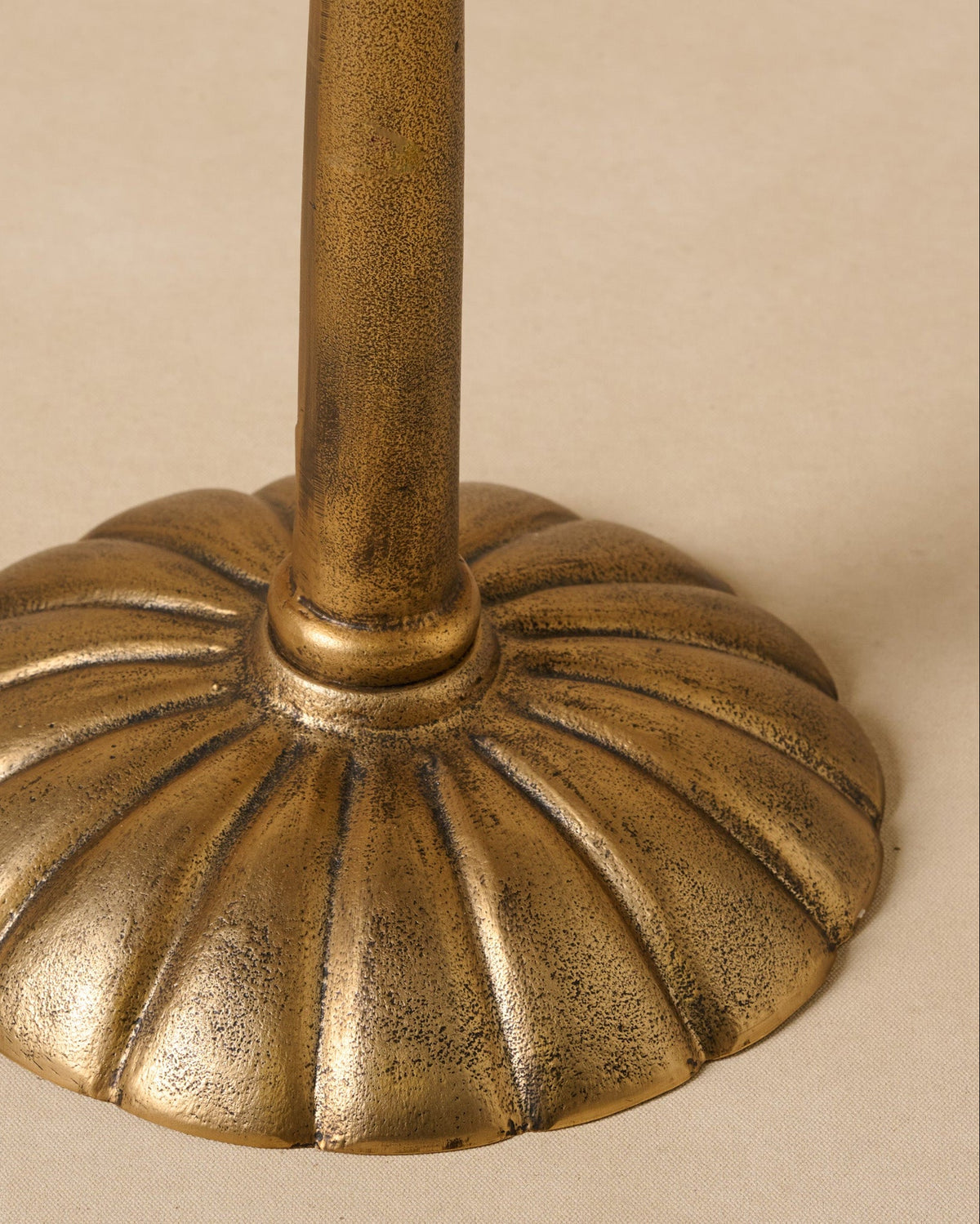 Mavelle Antiqued Brass Drink Table side table - Close-Up