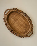 Mavelle Wells Hand-Carved Wood Tray decorative tray