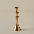 Mavelle Adler Antiqued Brass Etched Taper Holder candle holder - Close-Up