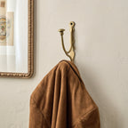 Mavelle Mia Antiqued Brass Wall Hook wall hook - Detail View