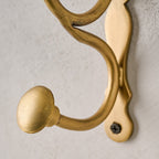 Mavelle Mia Antiqued Brass Wall Hook wall hook - Styled in Room