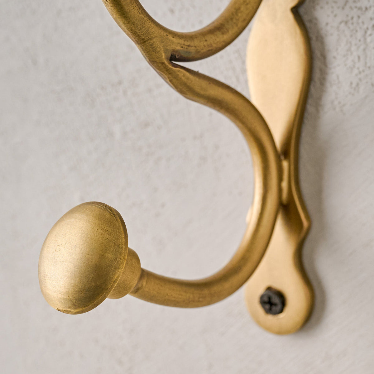 Mavelle Mia Antiqued Brass Wall Hook wall hook - Styled in Room