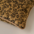 Mavelle Velvet Amber Vines Lumbar Pillow throw pillow - Styled in Room